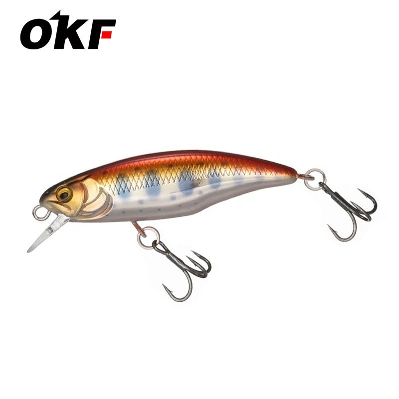 

OKF 52mm 4.2g sinking mini minnow fishing lures sea bass lure trout pike artificial bait, 7 colors