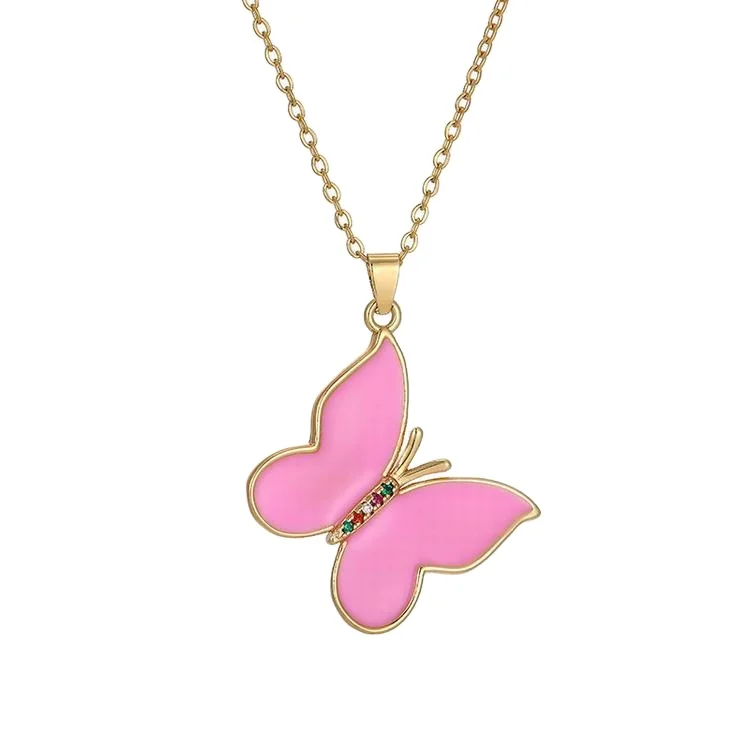 

2021 Summer Butterfly Necklace Ins Wind Trend Pendant