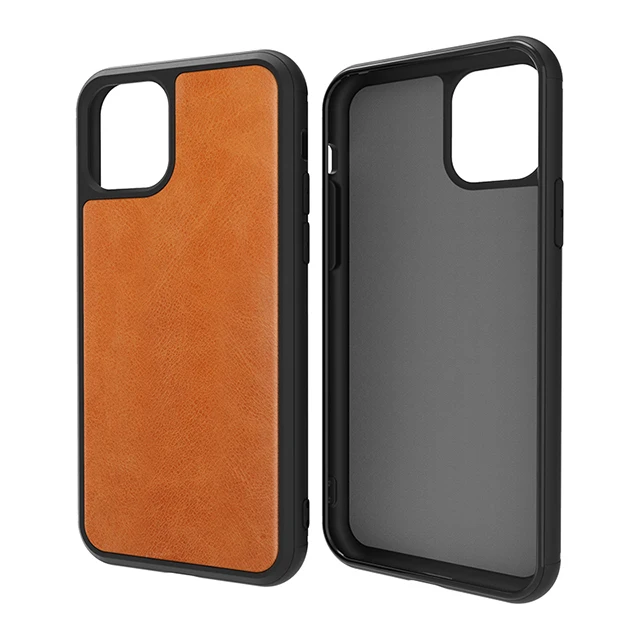 

For iPhone11 5.8 inch P8 tpu pc real cowhide leather phone case leather smartphone case