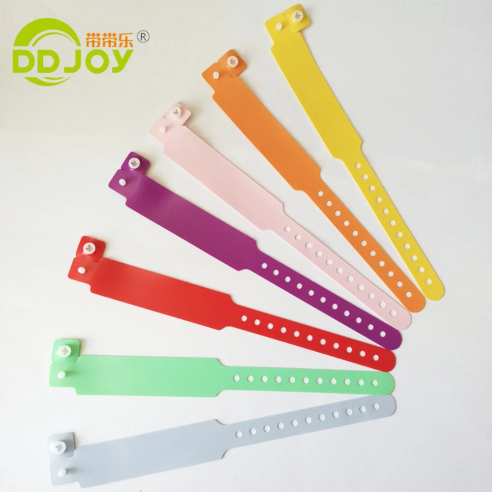 Single Use Hospital Pvc Wristband Writeable Information Wristband Id