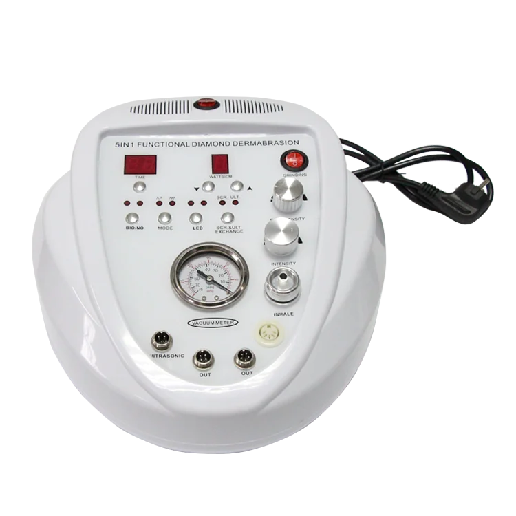 

Portable Microdermabrasion 5 In 1 Diamond Dermabrasion Skin Scrubber Ultrasound Hot And Cold Facial Beauty Machine