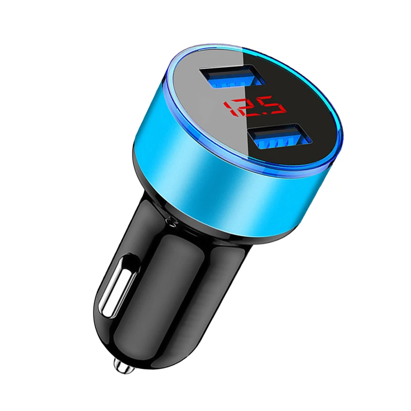 

3.1A Dual Carregador Cargadores De Celulares Chargeur Cargador Rapido Cellular Oplader Fast Charger Mobile Phone Car USB Charger, Black