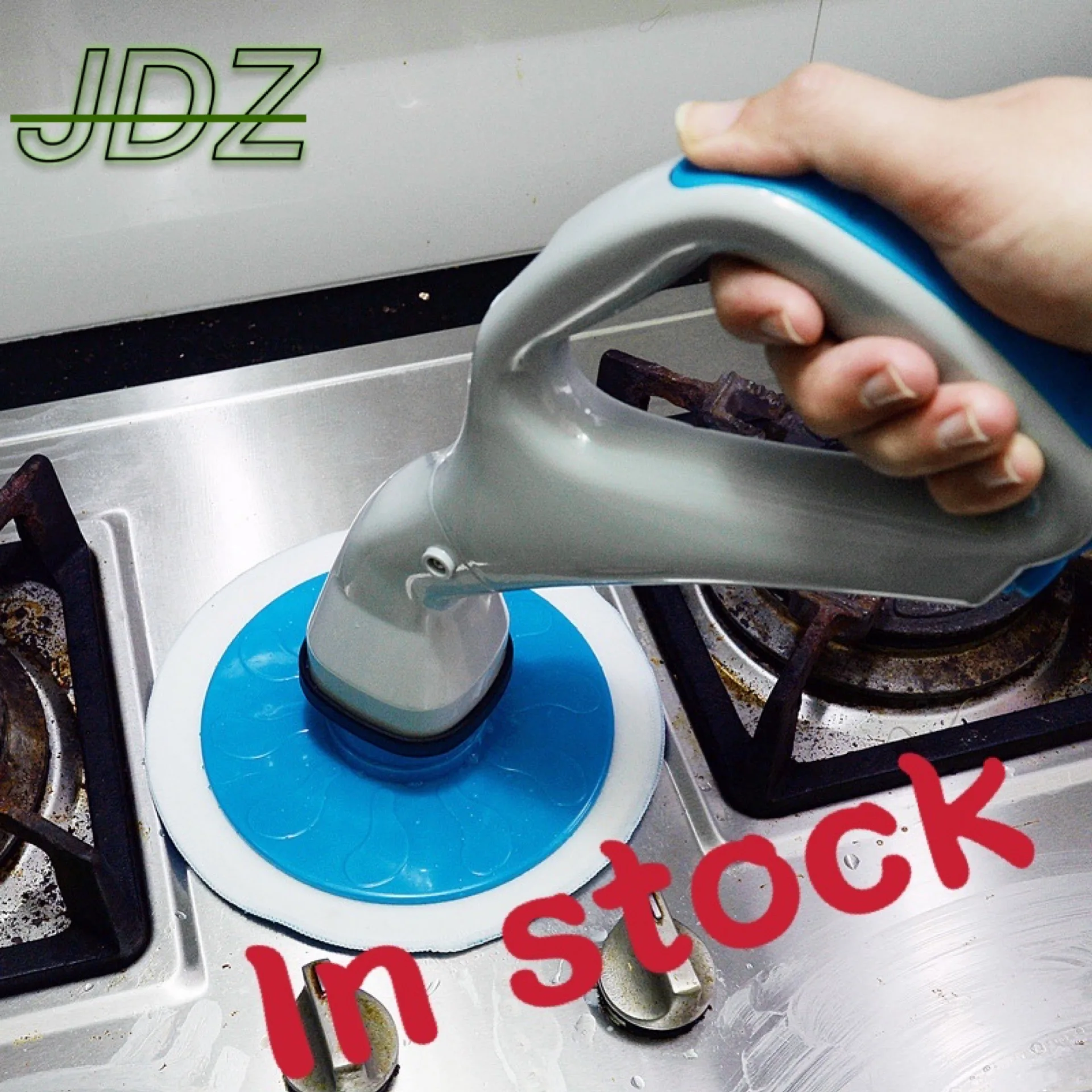 

JDZ Magic Mini Scrubber Electric Spin Power Bathroom Scrubber Handheld Cordless High-Speed Spin Rechargeable Cleaning Brush