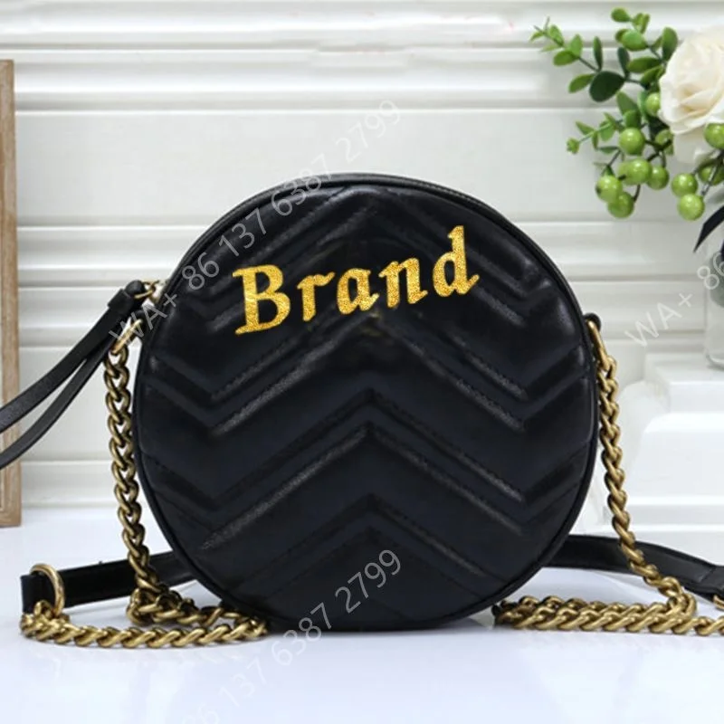 

Brand logo designer round purse luxury hand bags famous bag wholesale handbags women ladies round designer purses
