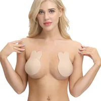 

rabbit shape instant invisible adhesive sticky nippies pasties, nipple covers breast lift tape