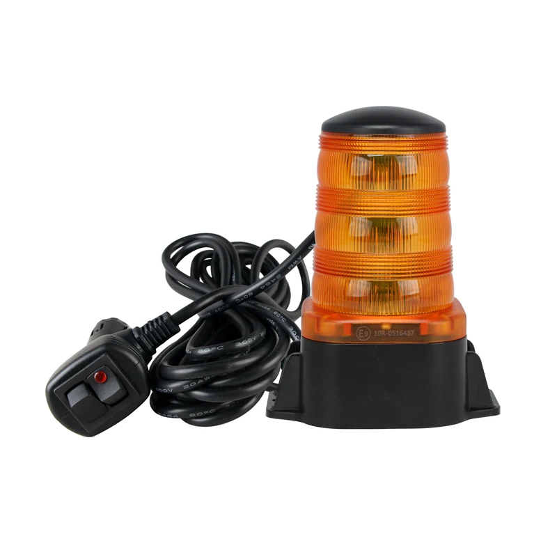 ECE beacon R65 amber 12W emergency flashing light strobe beacon flashlight led warning light for forklift truck ATV