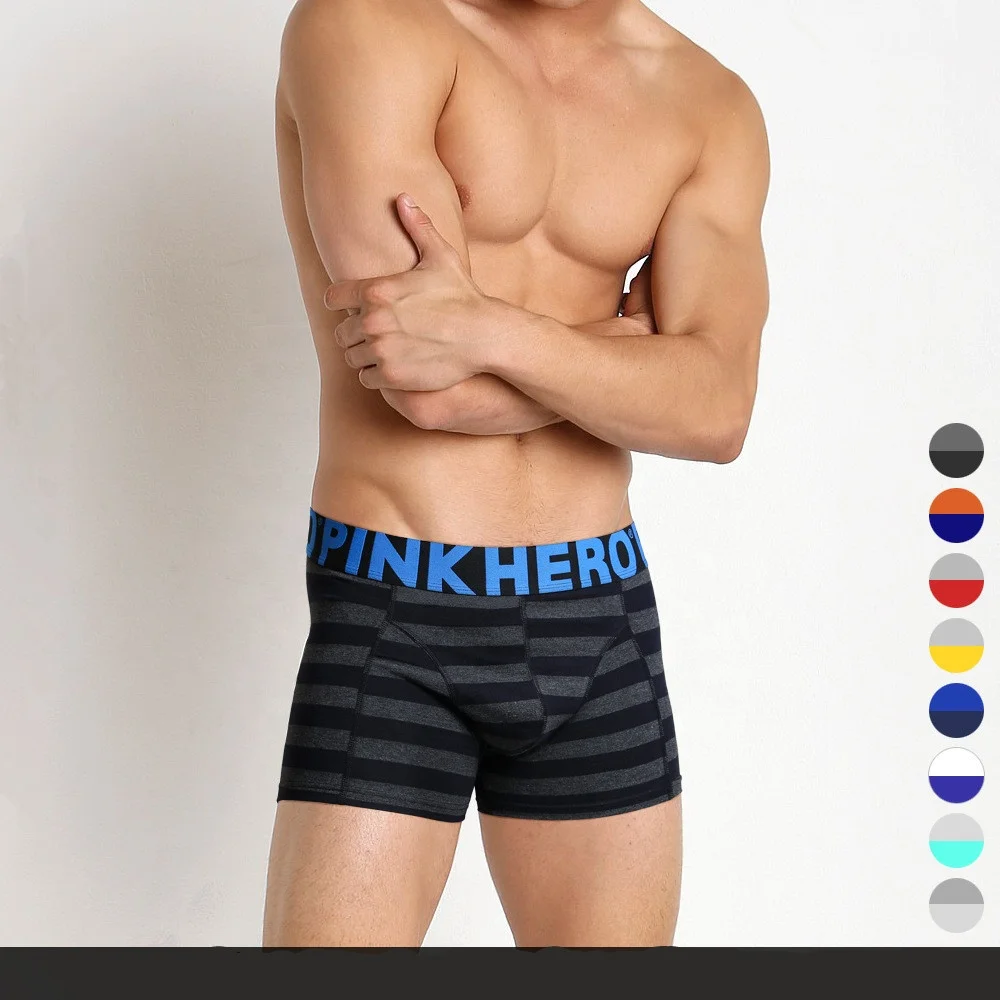 

Wholesale Stripped Bamboo Fibre Underwear Boxer Brief Men Underwear Bamboo