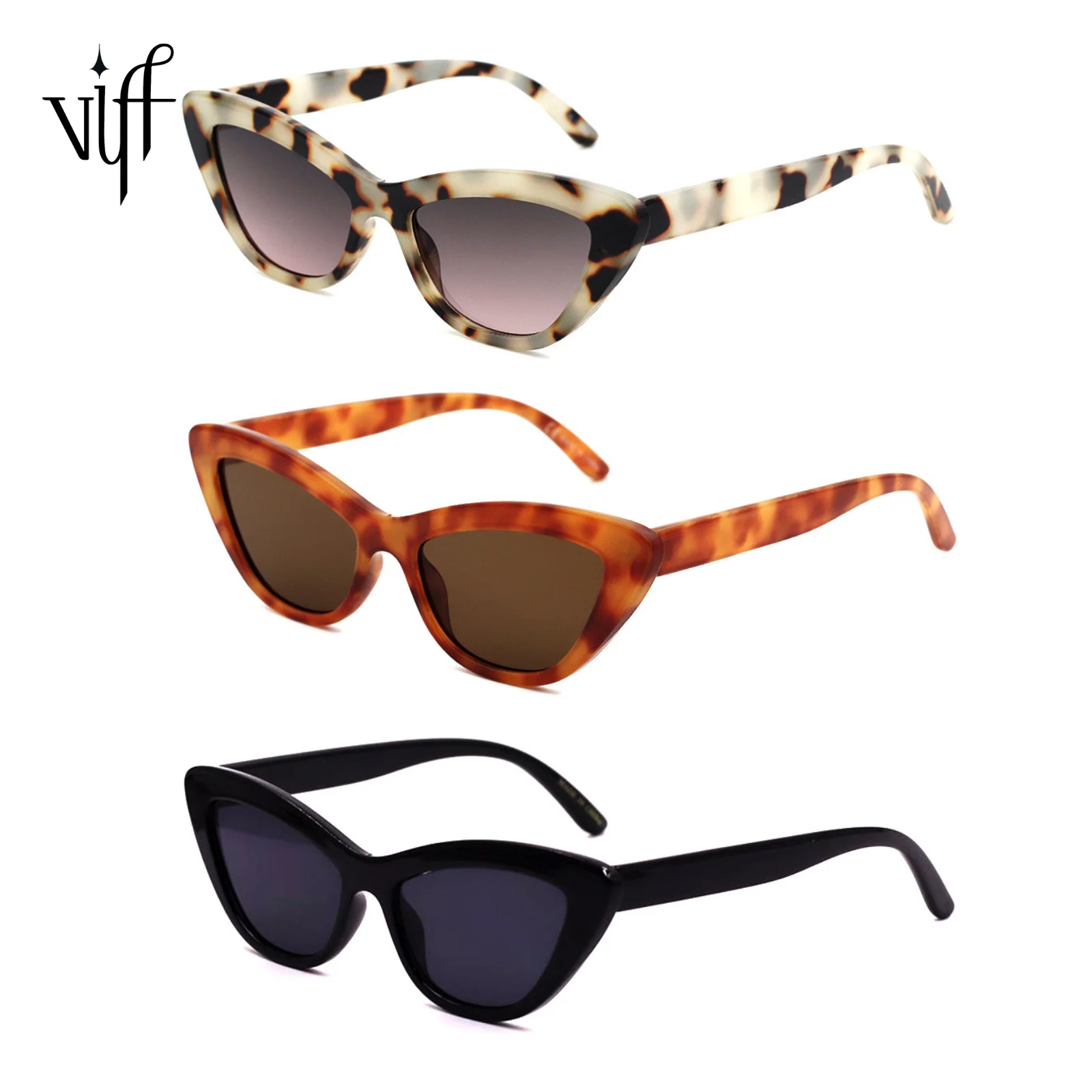 

VIFF HP20587 Tortoiseshell Cat Eye Sunglasses Custom Eyewear Designer Sun Glasses Manufacturer Retro Unisex Sunglasses 2021