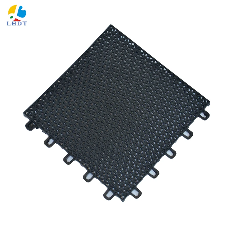 

Portable Outdoor Sport Paddle Volleyball Tennis Badminton Basketball Court Mat Floor Tile Interlocking Plastic PVC Simple Color, Customer's requirement