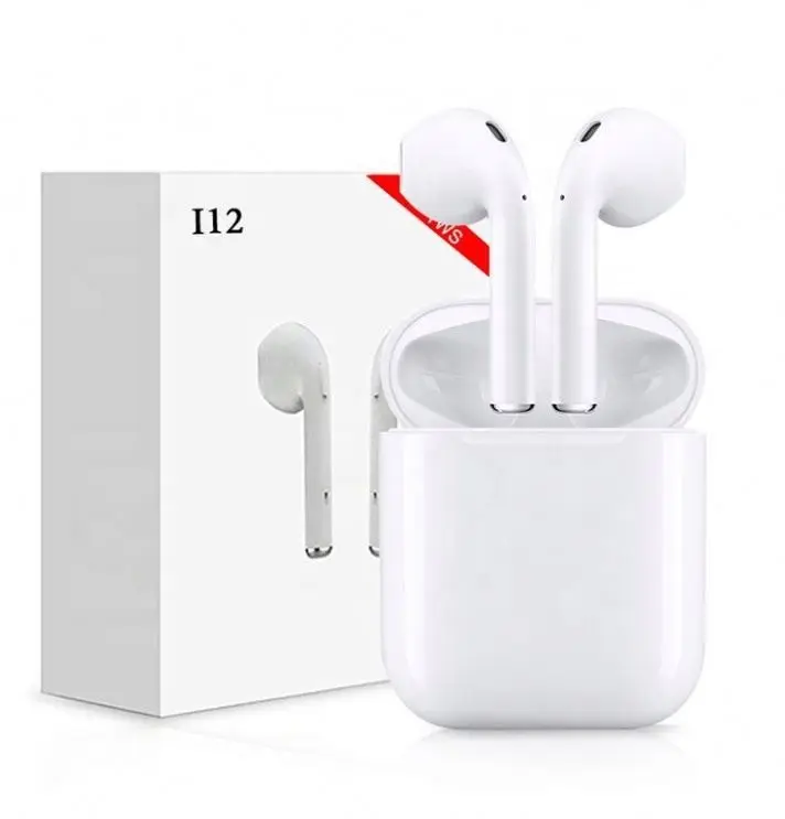 

Factory Wholesale i12 tws Pop-Up 5.0 Earbuds Wireless Headphone from isansun, White