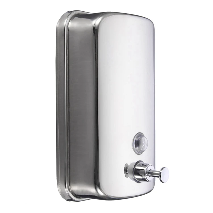 

1000ML 36oZ SUS304 Stainless Steel Wall Mounted Hand Soap Dispenser Shampoo Dispenser for Bathroom Kitchen Marketplace Hotel