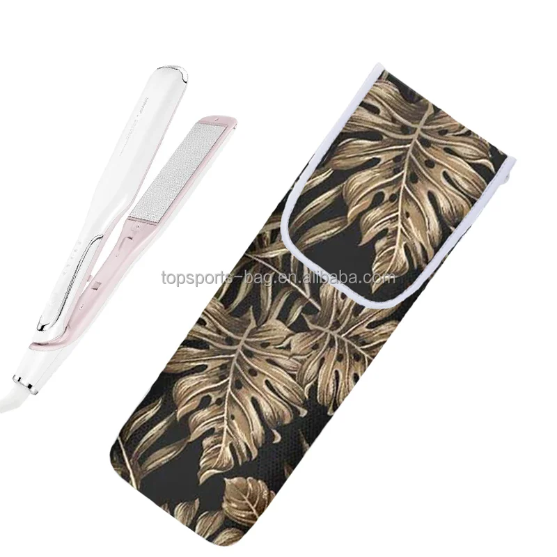 

Palm Classic Neoprene Hair Curling Iron Pouch Comb Tools Cover, Black