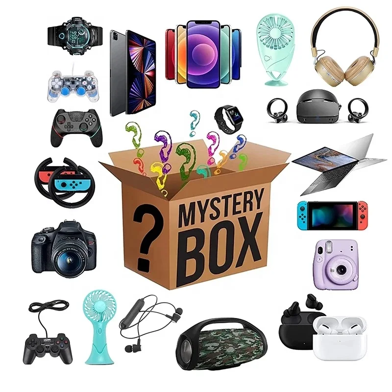 

3C Electronics Lucky Mystery Boxes Party Toys Gifts May receive New Original S22U phone i13 Pro max Camera Drones Earphone...., Random