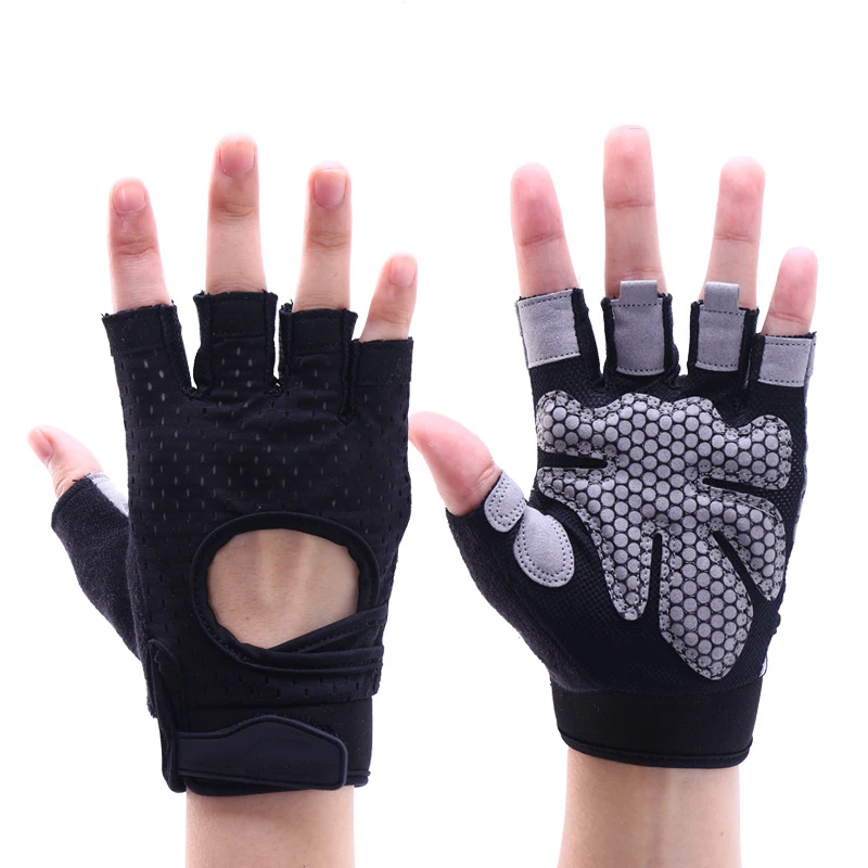 

MKAS Silk Screen Printing LOGO Sport Pink Lifting Weight Exercise Workout Gloves Gym Man Women