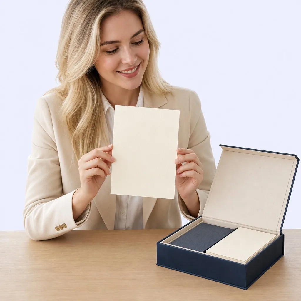 Executive Office Context with Professional Holding Memo Sheet
