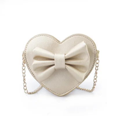 

Fashion Heart Design Kids Shoulder Bags Girls Purse Handbag