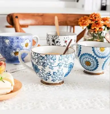 

High quality 401-500m bone china coffee cup Japanese style ceramic cup, As picture