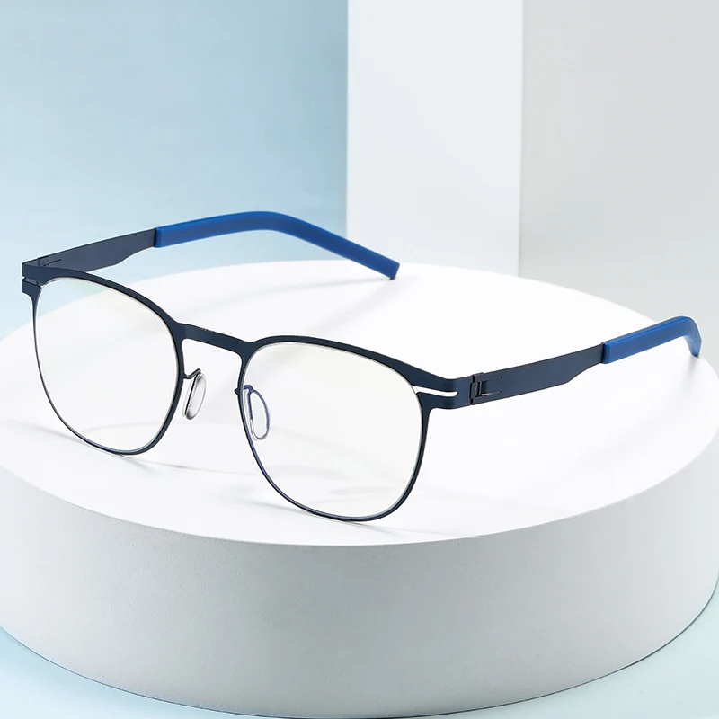 

Wholesale Business Men Eyewear Metal Optical Eyeglasses Frames Women Anti Blue Light Blocking Computer Glasses