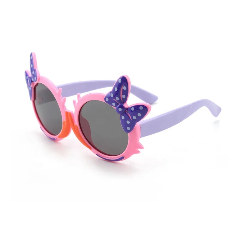 Mocoo 8255 Bow style Loveliness Design Girls Polarized Sunglasses Kids 2020 Soft TPE Safety glasses