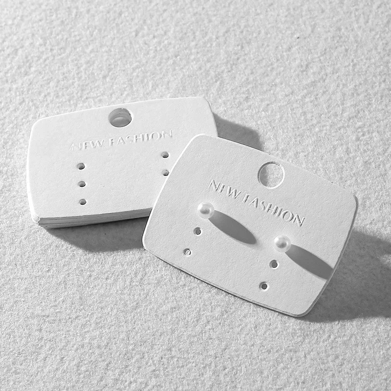 

Custom Size Fashion 400gsm Paper Necklace Earring Holder Packaging Jewelry Display Cards with Custom Logo, Customized color