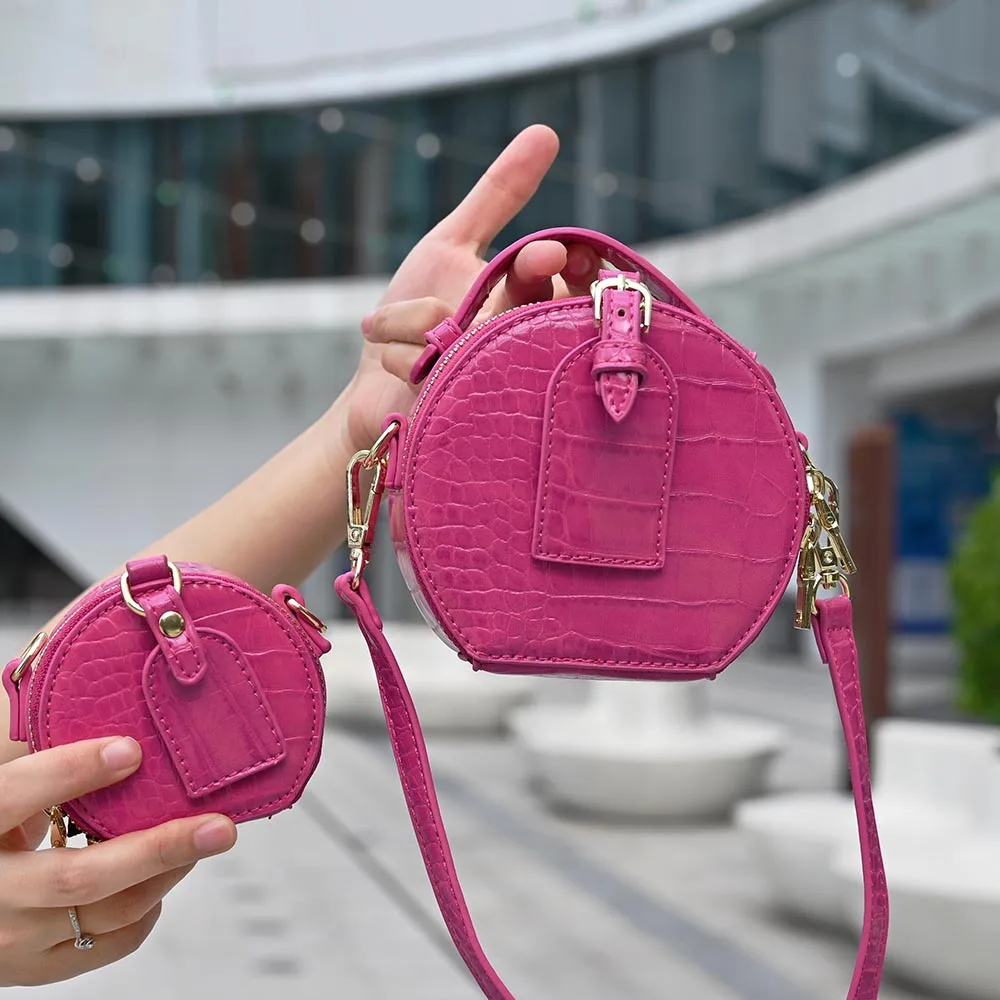 

2021 New Designer Chain Girls Mini Shoulder Purse Bag Mommy And Me Bags Fashion Women Small Handbag, 6 colors