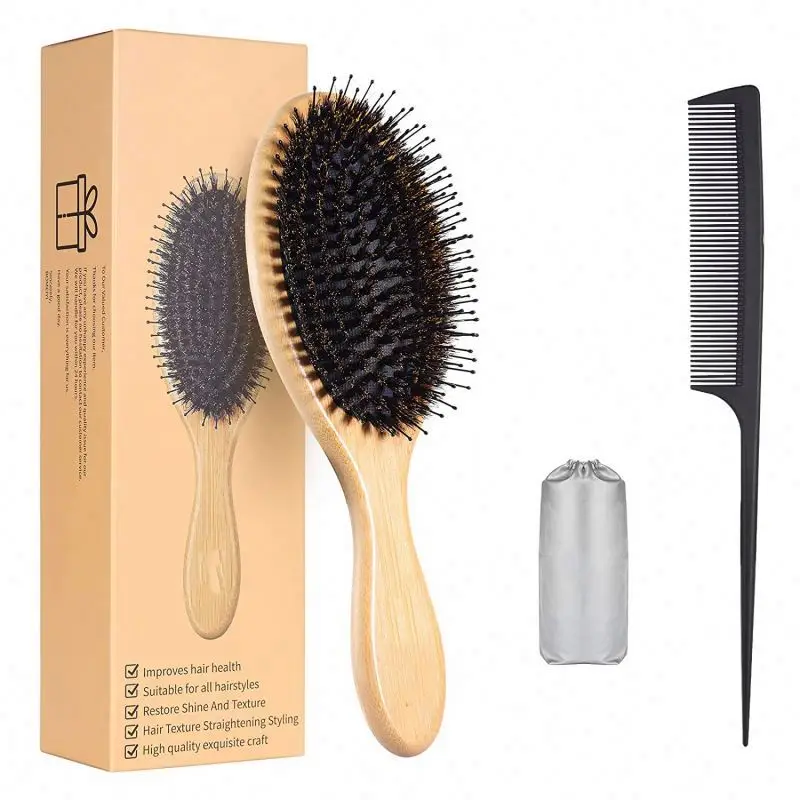 

Qualiti For With Logo Flexi Soft Mini White 10Mm Detailing Set Custom Boar Bristl Extens Nylon Dual Bristle Hair Brush