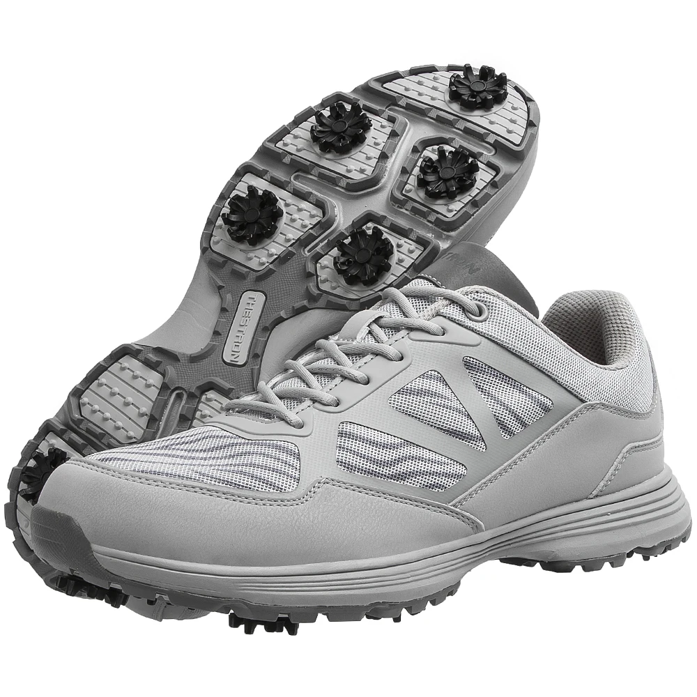 

spike golf shoes for men waterproof custom leisure sport outdoor golf shoes men, As show