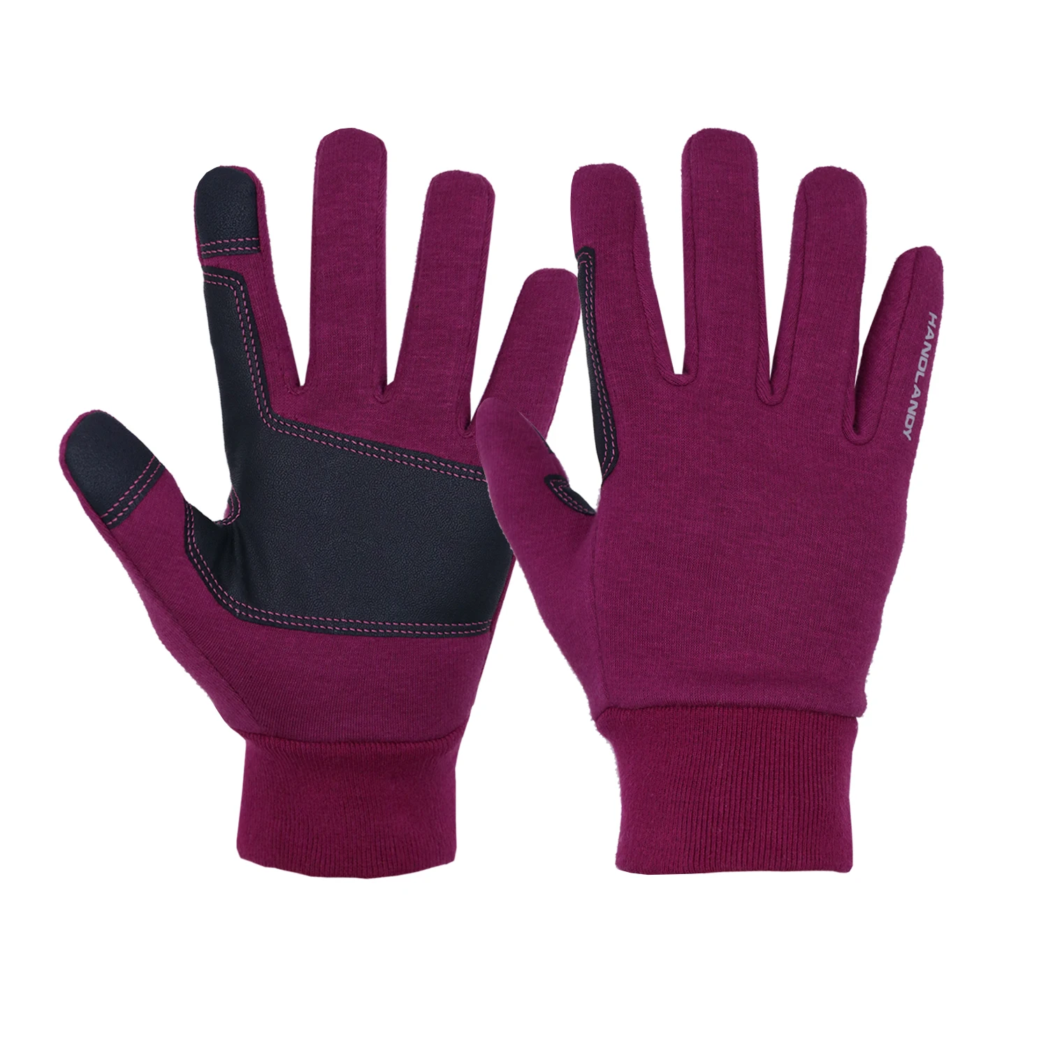

PRI In Stock Purple New Style Fit Active Sports Gloves Winter Gloves Touch Screen Winter Running Gloves