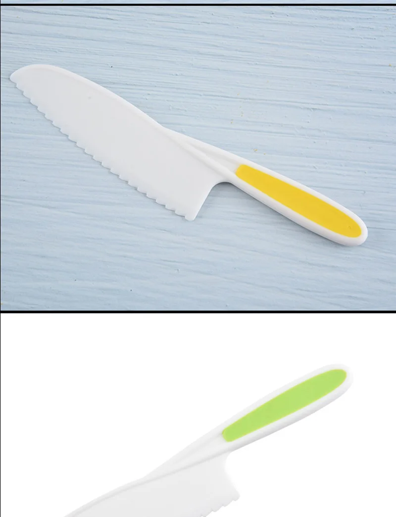 Baking Cooking Sawtooth Knife Children's Chef Toddler Cooking Plastic Slicing Paring Bread Fruit