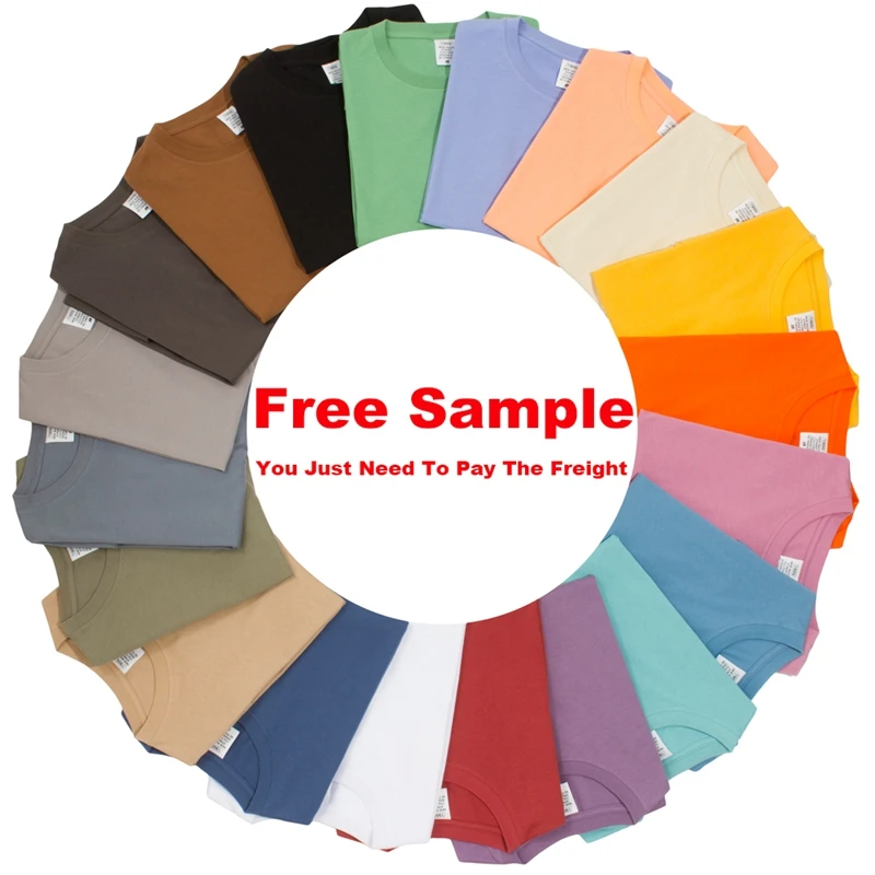 

2021 new fashion heavy weight 100% cotton premium t shirt logo design custom men plus size t-shirts