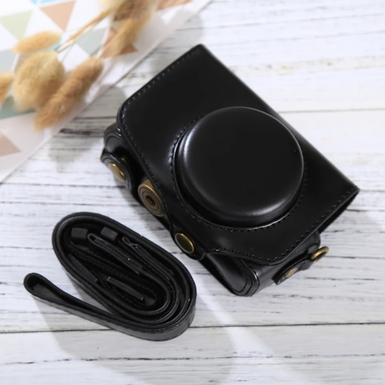 

High Quality Vintage Durable Full Body Camera PU Leather Case Bag Camera Bags with Strap for Canon PowerShot SX730 HS / SX720 HS