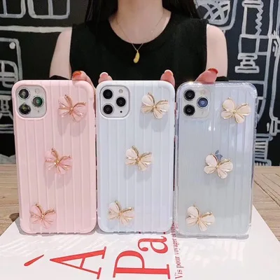 

Cute Trunk Phone Case For iPhone 11 Pro Max Butterfly Soft Phone Case For iPhone 7 Plus TPU Phone Case Manufacturer For iPhone X