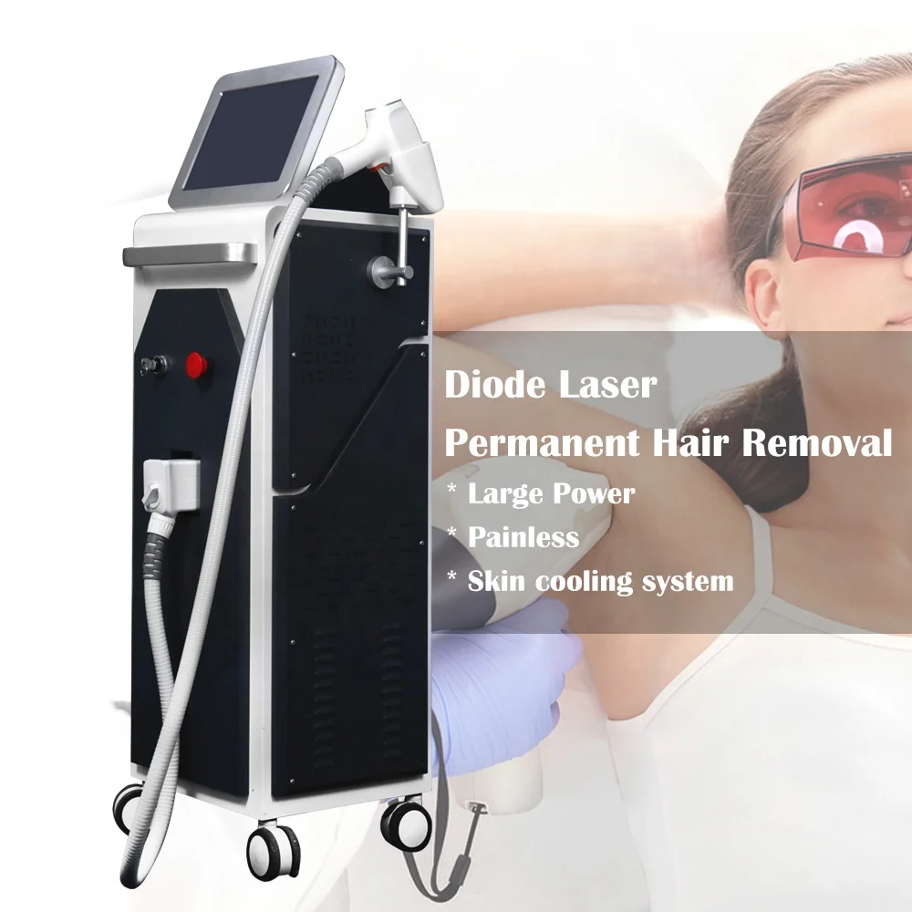 

New Material Skin Rejuvenation pain-free High Power laser hair removal 808nm diode laser machine with 300 million shots