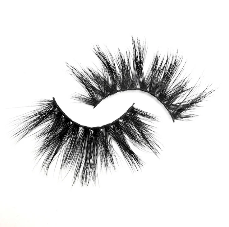 

Free sample custom magnetic lashes vendors wholesale 25mm dramatic false eyelash with eyeliner, Black color