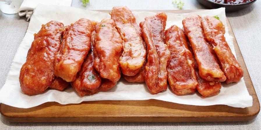 Broiling riblets under oven broiler