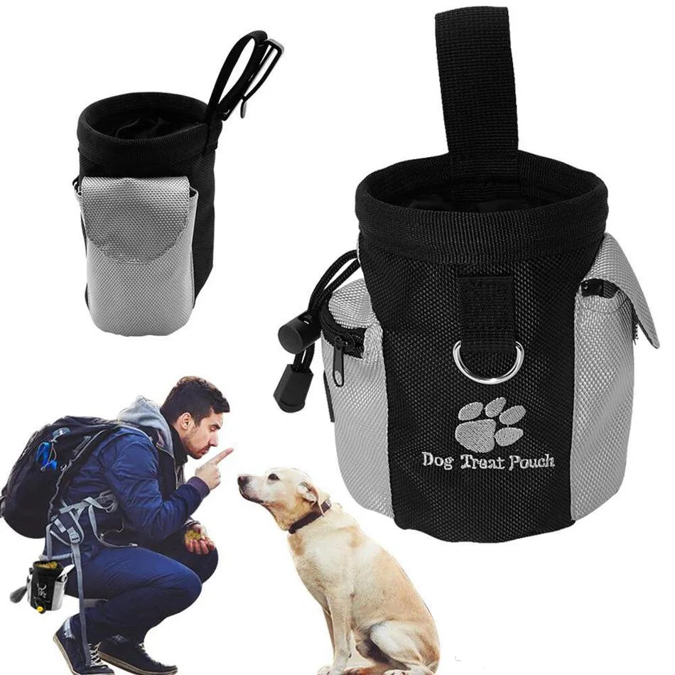 

DDA1109 Large Capacity Agility Train Pouch Outdoor Obedience Food Treat Training Bag Pouch Waterproof Pet Puppy Dog Snack Bags, Black