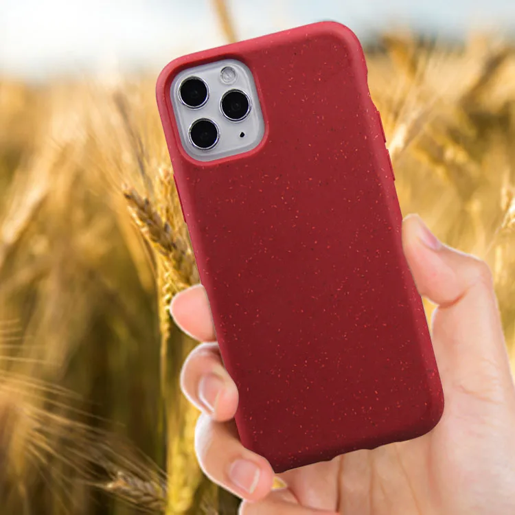 

Straw 100% biodegradable and Compostable Eco-Friendly Phone Case for iPhone 11/11 Pro/11 Pro Max, Many color for you choose