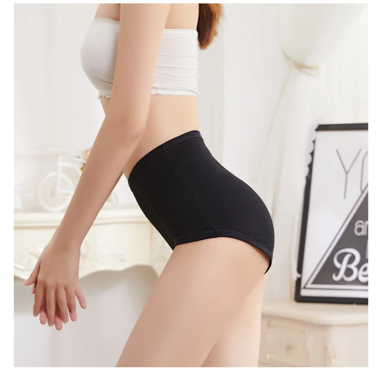 

Organic Cotton Control Pant Slimming Underwear Shapewear Super Elastic Ultra-Thin High Waist Butt Lifter Panty Hip Shaper, Black/ apricot/pink/gray/white/red/