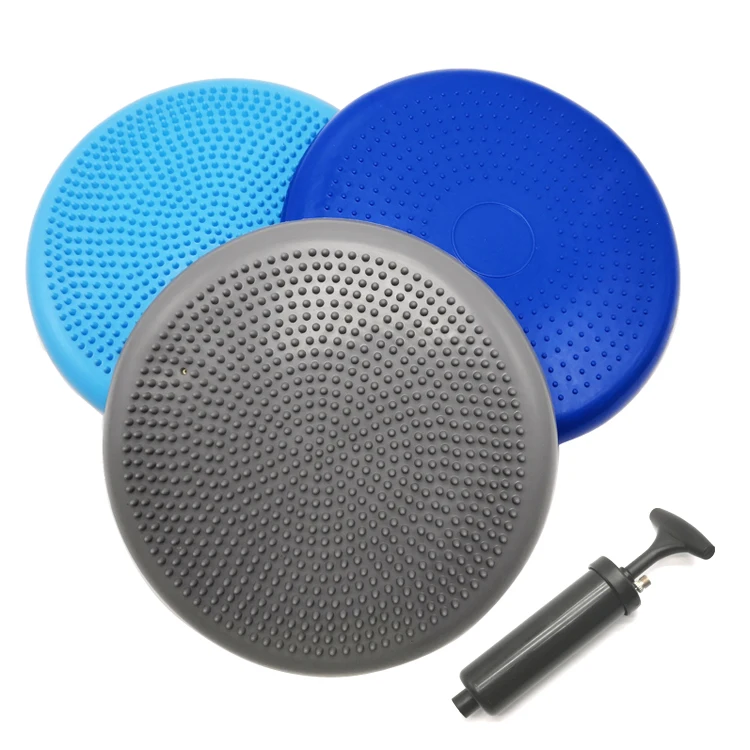 

Inflated Exercise Stability Wobble Cushion Balance Disc with Pump Pad