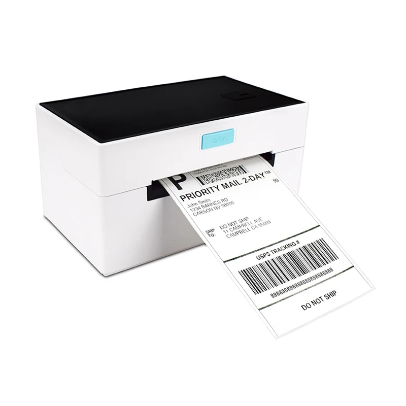 

Thermal Barcode Printer 110mm Blue tooth Wifi Label Impresora Print Continuous/Label/Folded/Tag Paper Wireless Receipt Printers, White