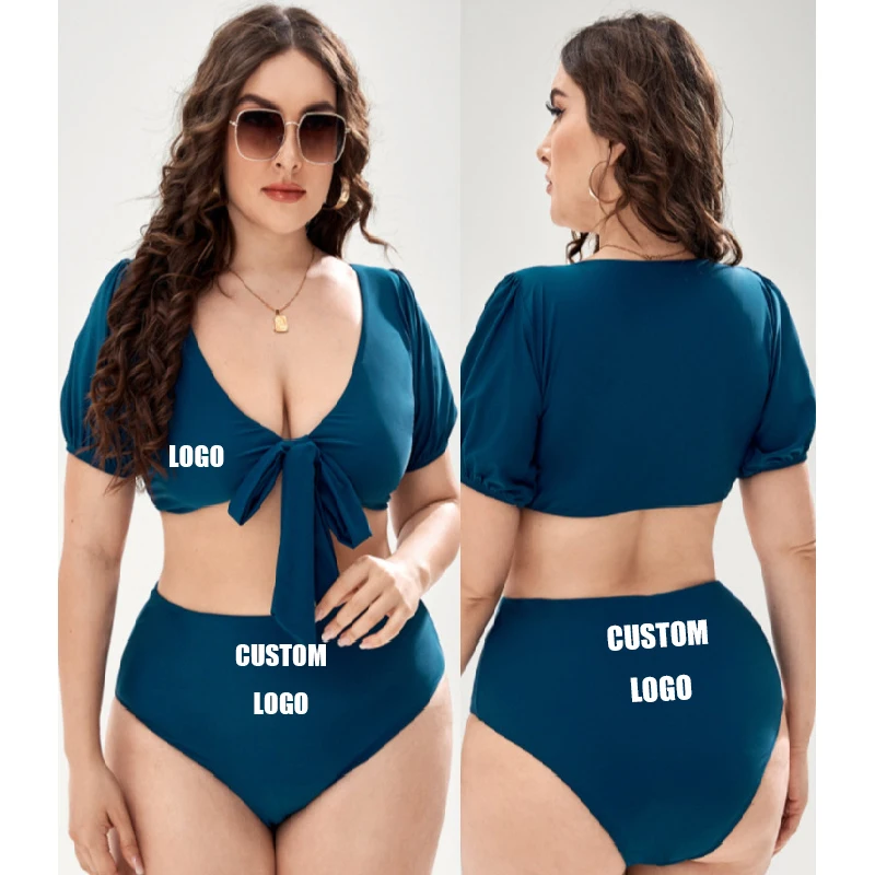 

Free Shipping Hot plus size beach wear swimwear fat women swimsuits private label bikini