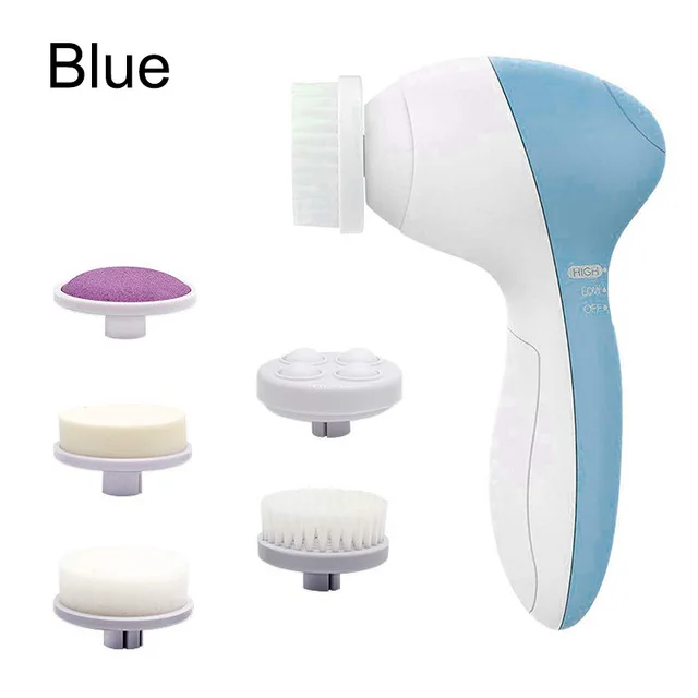 

Personal Use Vibration Massager Brush Mini Electric Facial Cleansing Brush, White