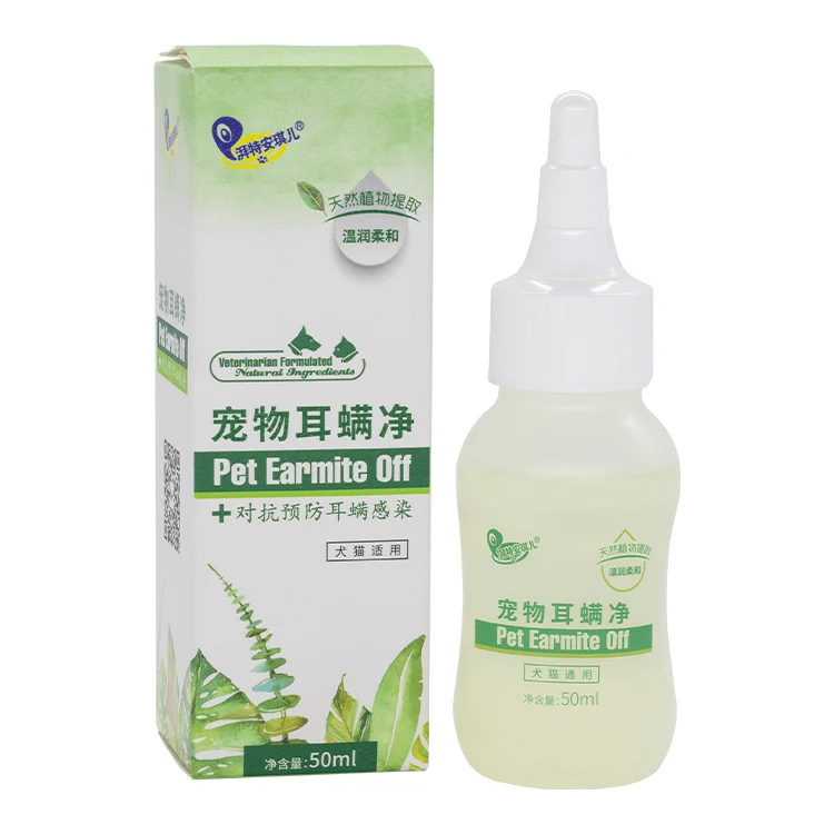 

Pet Care Products Ear Drops Cleaning Dogs Cats Ear Mite Cleaner