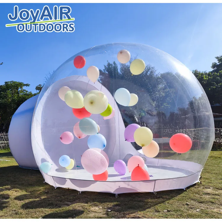 2023 New design  Giant bubble filled TPU Tent fun  inflatable bubble balloon house with blower for party wedding