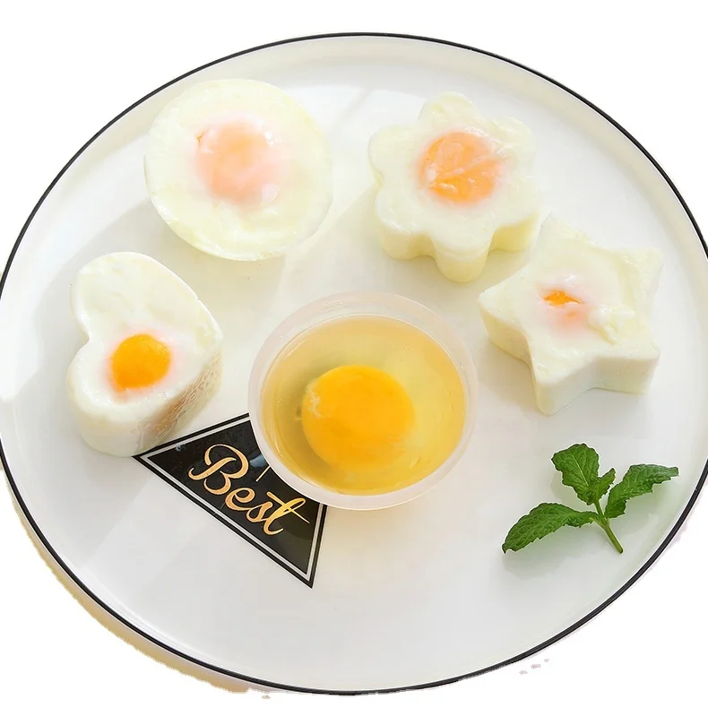 

Free samples for OEM ODM kitchen Water steamed egg poached egg heart shaped egg mould water wave boat pancake boiled omelette grinding tool, Customized