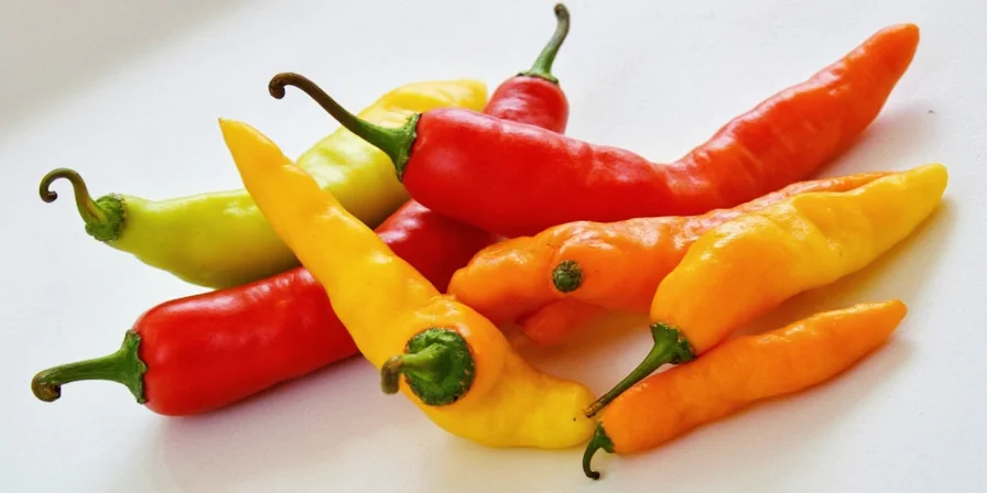 Colorful taco platter featuring different Mexican peppers