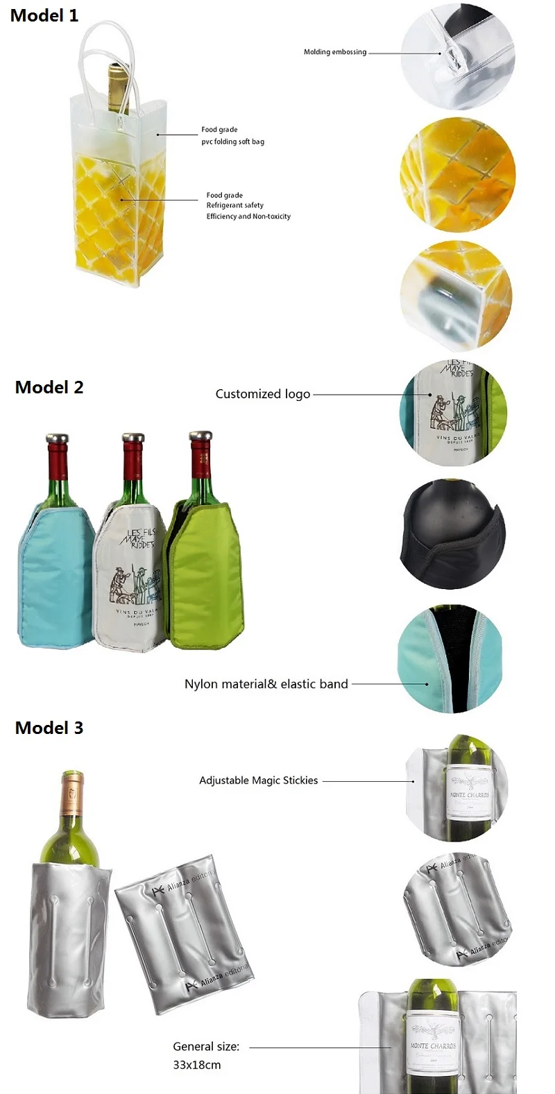 Single Chilling Cooler Hot And Cold Beer Cooling Gel Holder Carrier