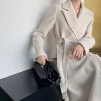 

White wool coat & belted wool/cashmere coat wool women trench coat &cashmere fabric coat for women/Ladies