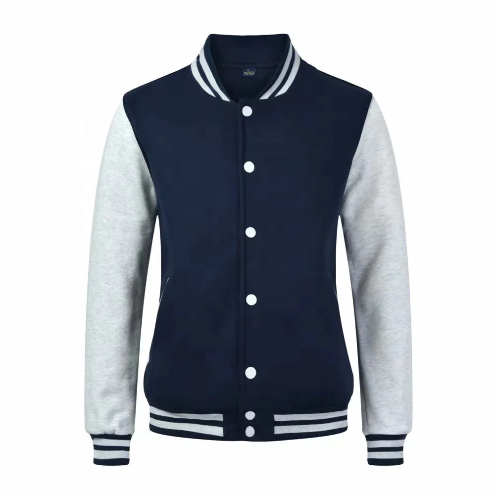 Wholesale Men's Jackets Coats Custom Printing Plus Size Unisex Uniform Baseball Jacket