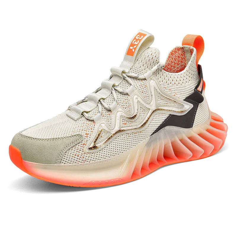 

New wholesale men shoes 2021 blade trend sneakers men's fashion running sneakers night color sports shoes men